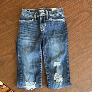 Girls Old Navy distressed jeans, size 10